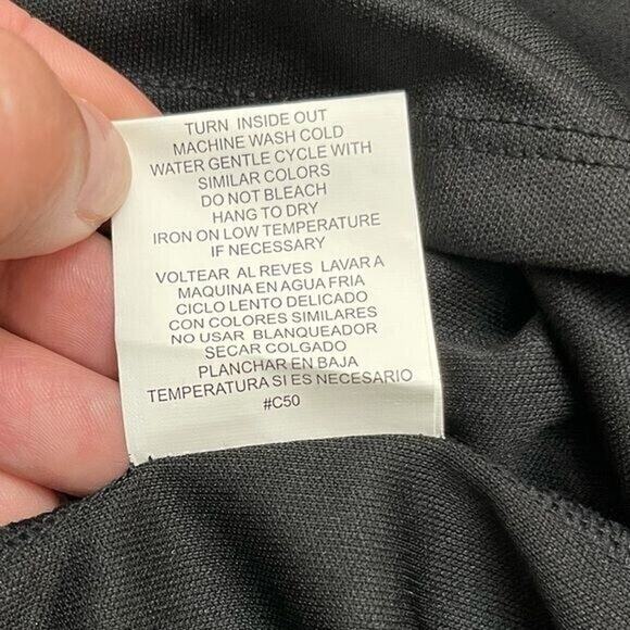 Floral Boho‎ Maxi Dress Womens Size 8 Black Pink Green Belted V Neck Long - Picture 7 of 8